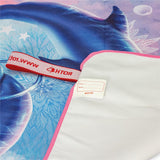 Roth Kinder-Badetuch, Delfine, 60x120 cm, platzsparend, schnell trocknend