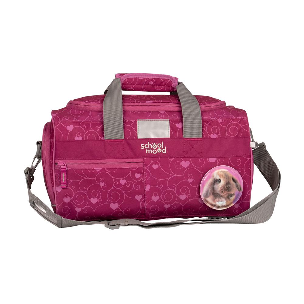 School-Mood Sporttasche Hannah (Hase, pink)