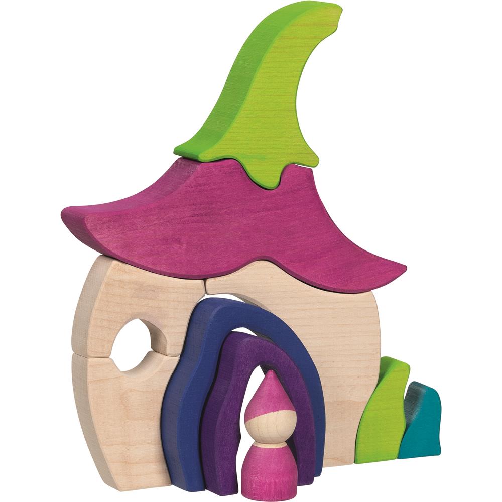 goki Bauklötze Set – 10-teilig, Holzspielzeug „Made in Europe“, für Kinder ab 3 Jahren