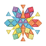 Cleverclixx Erfindungs-Bausatz in Knallfarben 110 Teile, abwechslungsreiche Formen, Magnetspielzeug