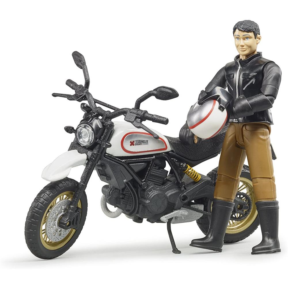 Bruder 63051 - Scrambler Ducati Desert Sled mit Fahrer