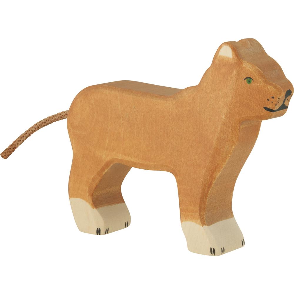 Holztiger Holzfigur - Löwin, Holzspielzeug, ab 3 Jahren