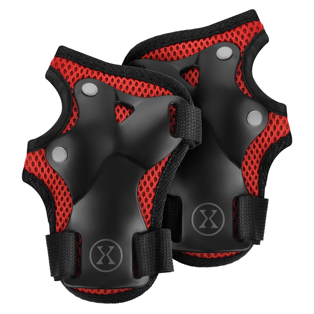 NILS EXTREME H320 Schoner-Set, Rot, Größe M - Protektoren Handgelenk Ellenbogen Knie