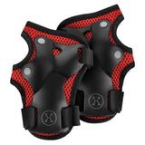 NILS EXTREME H320 Schoner-Set, Rot, Größe M - Protektoren Handgelenk Ellenbogen Knie