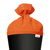 Roth Schultüte-Rohling/Basteltüte, schwarz, 70cm, rund, Rot(h)-Spitze, mit Filzverschluss (orange)