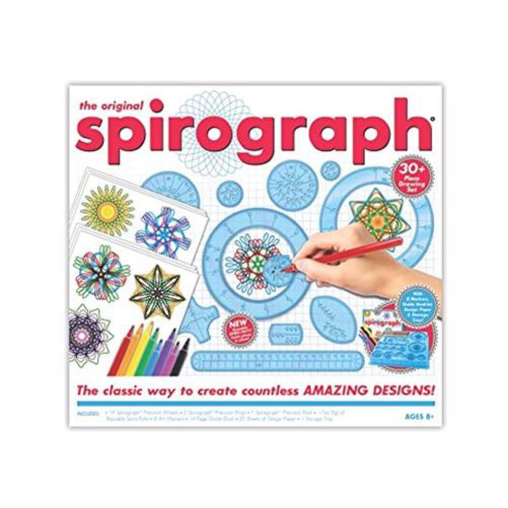 Idena Spirograph Zeichenset 30 teilig mit Filzstiften Kreativset Kinder