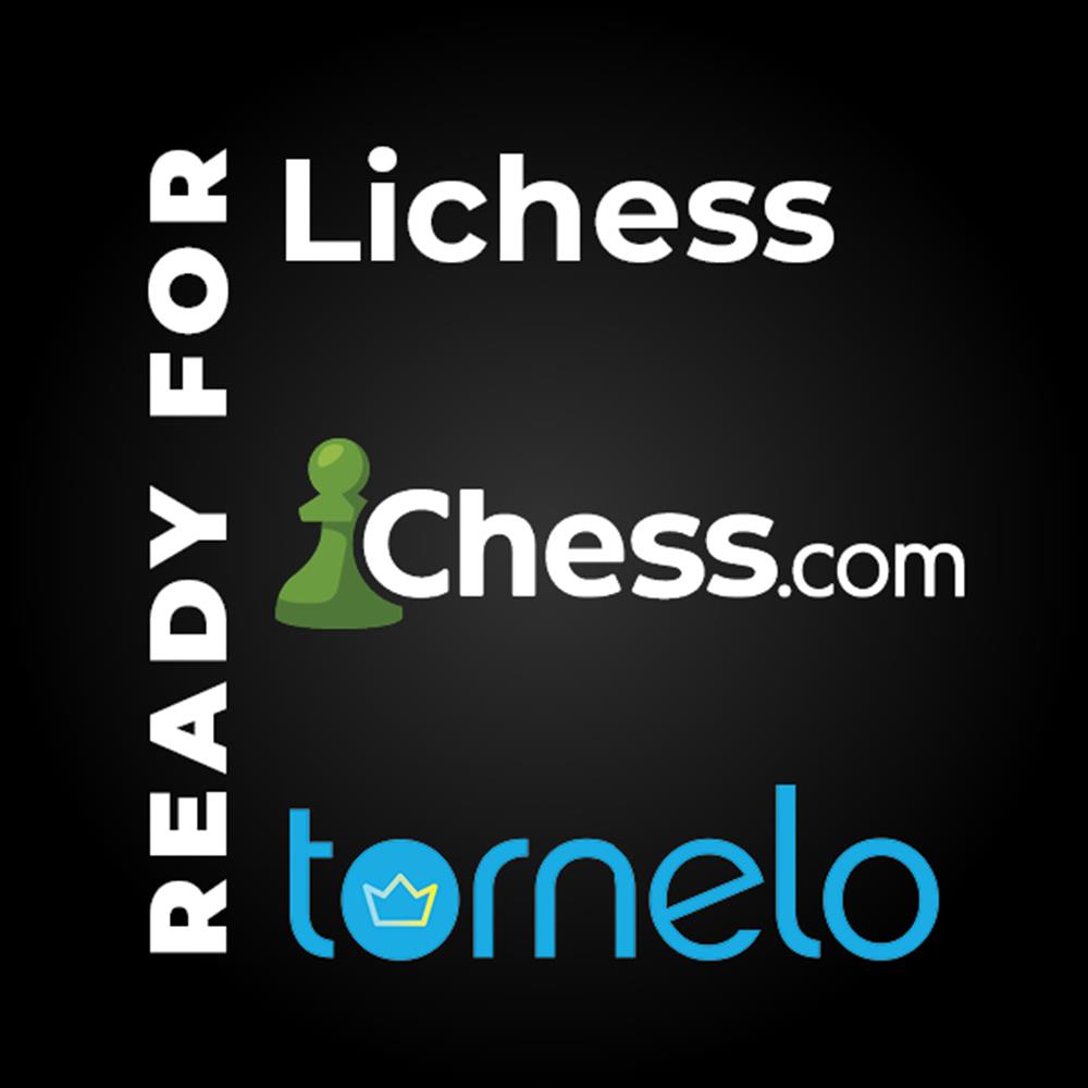 MILLENNIUM eONE M841 – Elektronisches Schachbrett für Online-Spiel mit LEDs & Akku