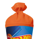 Roth Schultüte Hot Wheels, 70cm, rund, mit Rot(h)-Spitze und orangefarbigem Filzverschluss